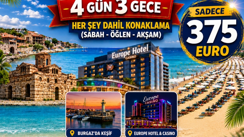 20-23 TEMMUZ 2026 BULGARİSTAN SUNNY BEACH TATİL TURU