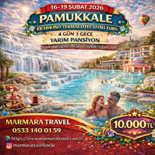 16-19 ŞUBAT 2026 PAMUKKALE RICHMOND TERMAL  OTEL TATİLİ TURU fotoğrafı
