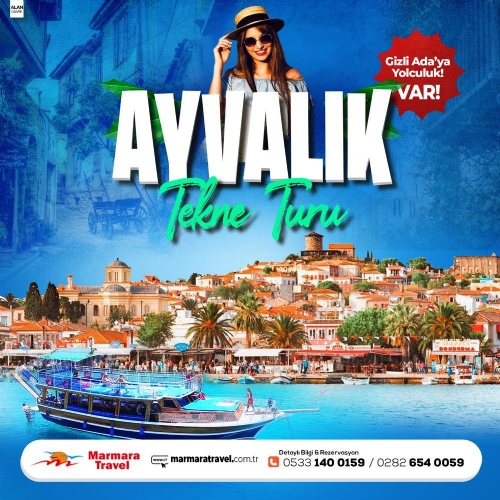 9 AĞUSTOS 2025 GÜNÜBİRLİK AYVALIK TEKNE TURU