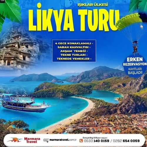 11-16 AĞUSTOS 2025 IŞIKLAR ÜLKESİ LİKYA TURU