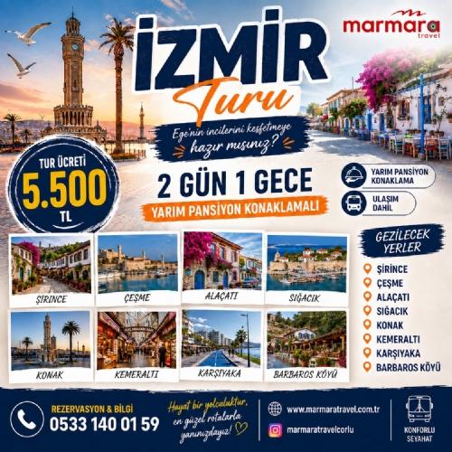 11-13 EYLÜL 2026 İZMİR TURU fotoğrafı