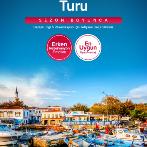 7 TEMMUZ 2024 GÜNÜBİRLİK YÜZME MOLALI BOZCAADA TURU