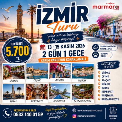 13-15 KASIM 2026 İZMİR TURU fotoğrafı