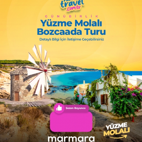 12 TEMMUZ 2026 GÜNÜBİRLİK YÜZME MOLALI BOZCAADA  TURU fotoğrafı