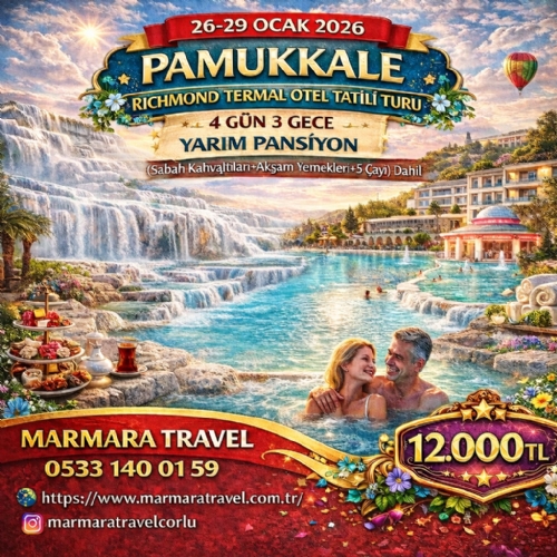 26-29 OCAK 2026 PAMUKKALE RICHMOND TERMAL  OTEL TATİLİ TURU fotoğrafı