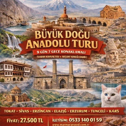 8-16 HAZİRAN 2026 BÜYÜK DOĞU ANADOLU TURU fotoğrafı
