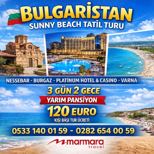 1-3 MAYIS 2026 BULGARİSTAN SUNNY BEACH TATİL TURU fotoğrafı