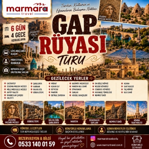25-30 NİSAN 2027 GAP RÜYASI TURU fotoğrafı