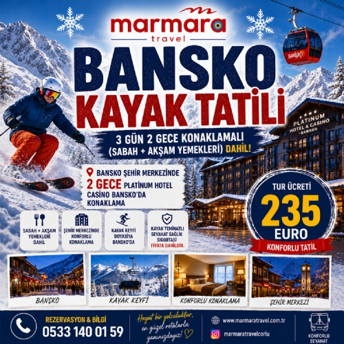 3-6 ŞUBAT 2027 BANSKO KAYAK TATİLİ fotoğrafı