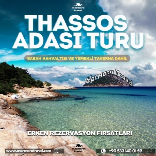 29-31 AĞUSTOS 2025 KONAKLAMALI YUNANİSTAN THASSOS ADASI VE MAKRİ DENİZTURU fotoğrafı