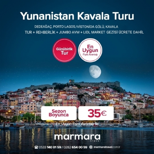 13 NİSAN 2024 GÜNÜBİRLİK   YUNANİSTAN   DEDEAĞAÇ  - PORTO LAGOS/VİSTONİDA GÖLÜ-KAVALA-  ALIŞVERİŞ TURU fotoğrafı