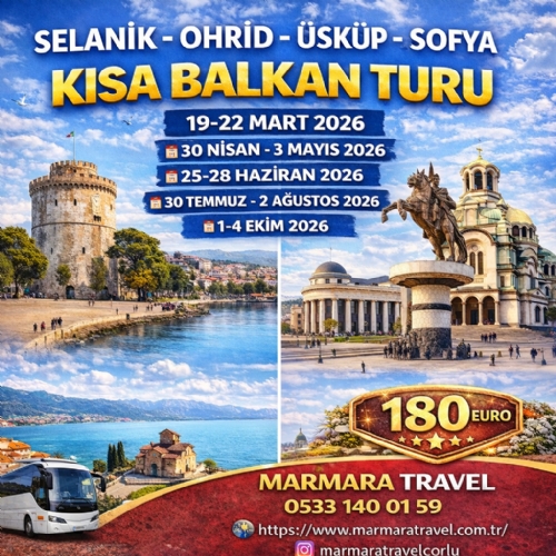 1-4 EKİM 2026 SELANİK-OHRİD-ÜSKÜP-SOFYA KISA BALKAN TURU fotoğrafı